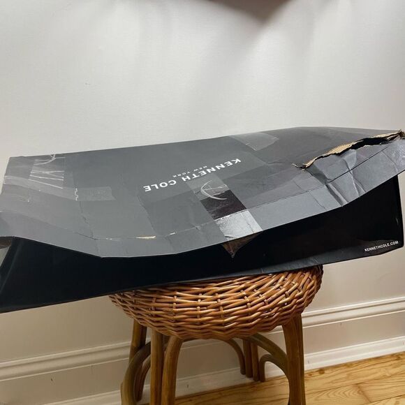 NEW Kenneth Cole Justin Leather Heeled Boots Black Leather With Box NWT 8 $239 - Picture 4 of 10